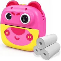 Câmera Infantil Satellite A-DV946 Full HD com Impressora - Rosa