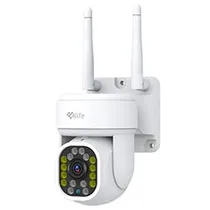 Câmera de Segurança 4LIFE FLD7G 360° Smart Outdoor / Wi-Fi / 2.5K / 4MP - Branco