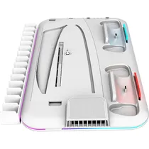 Estação de Carregamento Multifuncional Krab KBD5PRO para Playstation 5 RGB - Branco