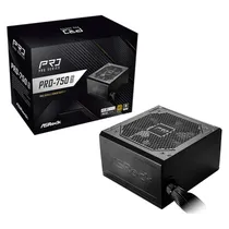 Fonte de Alimentação Asrock PRO-750G 750 W 80 Plus Gold - Preto