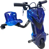 Triciclo Elétrico Hye Drift Car HYE-TR01 - 6.5" - Bluetooth - LED - Recarregável - Blue Galaxy
