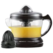 Espremedor Elétrico de Frutas Mondial Turbo Citrus Premium e-02 - 30W - 1.25L - 220V - 50/60HZ - Preto