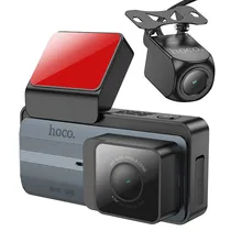 DV12 Camara p/Auto DVR 2K GPS Dual Cam Silvery Gray