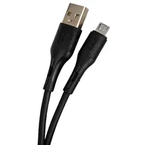 Cabo Fast Charge Eco Liso 2 MOD0110 - USB/Micro USB - 1 Metro - Preto