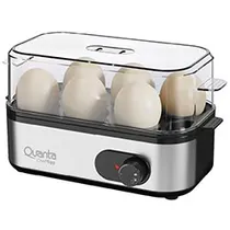 Maquina de Cozinhar Ovos Quanta QTMCH400 Cheffegg / 220V - Preto / Prata (4 Em 1)