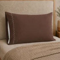 Funda de Almohada Simple Zhome 0.50X0.70CM - Dark Brown