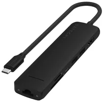 Hub Satechi ST-P7SK Slim USB-C Multipuertos 7 En 1 - Black