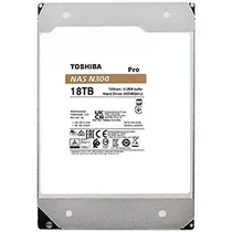HD Toshiba 18TB N300 Pro Nas 3.5" SATA 3 7200RPM - HDWG51JXZSTB (Garantia BR)