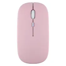 Mouse Dual Mode Sem Fio + Bluetooth 2.4GHZ / 1200DPI / USB - Rosa