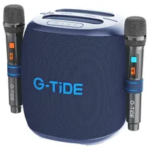 Speaker G-Tide Thunderbass - 100W - Bluetooth - com 2 Microfones - NFC - A Prova D'Água - Azul