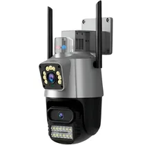 Câmera de Segurança IP Satellite A-CAM8006D com 2 Antenas Externa Wifi - Cinza/Preto