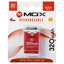 Bateria Recarregável Mox M09V32 de 320 Mah 9V