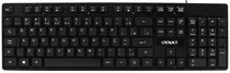 Teclado com Fio Sate Standard AK-921 (Português) Black
