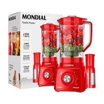 Licuadora Mondial Turbo Power L-99 - 550W - SUC-1-Matriz / Rojo