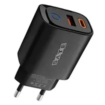 Carregador Tomada Satellite A-CC1204 USB / USB-C / 12W - Preto