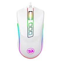 Mouse Gamer Redragon Cobra M711W RGB 10000 Dpi USB - Branco