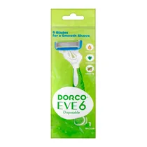 Aparelho para Depilar Descartavel Dorco Eve 6 Fit 6 Lâminas Pacote Unidade