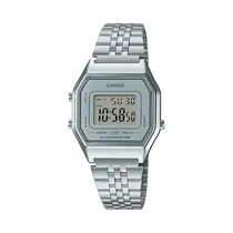 Casio Reloj Unisex LA680WA-7DF Plateado + Estuche