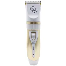 Kit Aparador de Cabelo Onida ON-P2 Bivolt para Animais de Estimação - Branco/Dourado