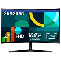 Monitor Gamer Samsung Essential S3 LS27D366GANXZA 27" Full HD Curvo 100HZ / 4MS - Preto