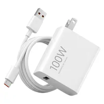 Fonte Carregador Xiaomi 100W Charging Combo MDY-19-Ex - Type-A - USB - Bivolt - Branco