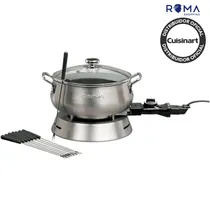 Panela Fondue Elétrico Cuisinart CFO-50CBBRB 8 Níveis Aço Inoxidável 2.8L 1000W 220V