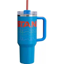 Stanley Vaso Flowstate Quencher H2.0 Tumbler c/Pajita 1.18L Blue/Red