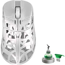Mouse Gamer Wlmouse The Swords Magnesium Dongle 8K Sem Fio Omron Opticals - Branco