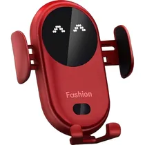 Carregador Sem Fio para Carro S11+ 15 W + Magnético - Vermelho