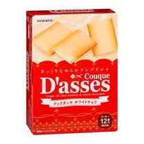 Biscoito Dasses Recheio Chocolate Blanco Caixa X12