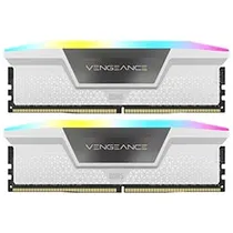 Memória Ram Corsair Vengeance RGB DDR5 32GB (2X16GB) 6000MHZ - Branco (CMH32GX5M2D6000Z38W)