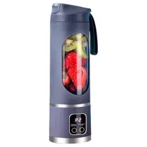 Mini Liquidificador Portatil Juicing HS-860 / 25W / 450ML / 3 Velocidades / Recarregavel - Roxo