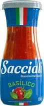 Molho de Tomate Sacciali Basílico - 530G
