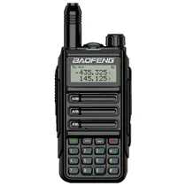 Radio Walkie Talkie Baofeng UV-16 Pro / Dual Band / 10W / 7.4V / 128 Canais / 136-174MHZ / 400-520MHZ - Preto