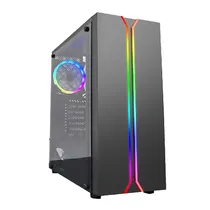 Gabinete Gamer Satellite 1100K RGB com 1 Coolers ATX - Preto