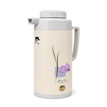 Garrafa Térmica 1,0 Litro com Estampa de Orquídea Roxa