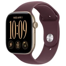 Apple Watch Series 12 42MM GPS MJFQ4LS/A Light Gold /Sport Band Burguny s/M
