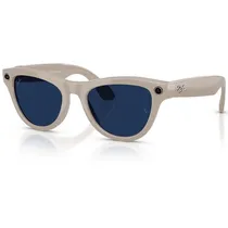 Óculos de Sol Ray Ban Meta Skyler (Gen 2) RW4014 com Câmera/Wi-Fi - Shiny Chalky Grey/Transitions Sapphire