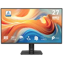 Monit. LCD 27" MSI Pro MP271 E14A FHD Ips 144HZ 1MS/ Freesync/ HDR/ DP/ HDMI/ VGA Preto