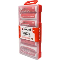 Pilha Recarregável Mox MOB8AA43 - AA - 4300MAH - 8 Unidades