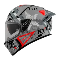 Casco KYT R2R Max Assault - Gris Mate / M