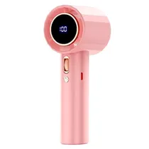Mini Ventilador Portátil Hengda YQ10512 / 100 Niveis / Recarregavel - Rosa