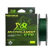 Hilo de Pesca Top Fishing GTS 8X Multifilamento 11.3KG 0.18MM 300M Green