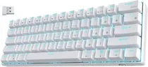 Teclado Mecânico Royal Kludge RK61 60% RGB Clic Wireless Switch Blue - White