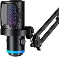 Microfone Boya Castmic G40B RGB USB-C (com Cancelamento de Ruído Enc) - Caixa Feia