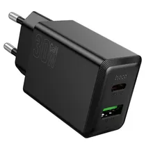 N71 Solo Puerto PD30W+QC3.0 Charger(Eu) Negro