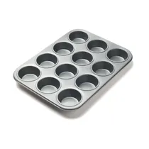 Forma Antiaderente para Cupcake 12 Unidades Preto