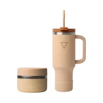 Combo Hydrate Sunbeam 1L + Foodflask 355ML Beige