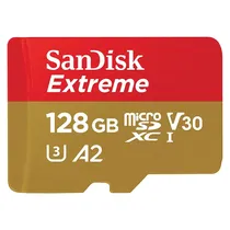 Cartão de Memória Micro SD Sandisk Extreme 128GB 190MBS - SDSQXAA-128G-GN6AA