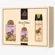 Perfume Lattafa *Kit* Gift Set Art Of Nature II Edp 3 Em 1